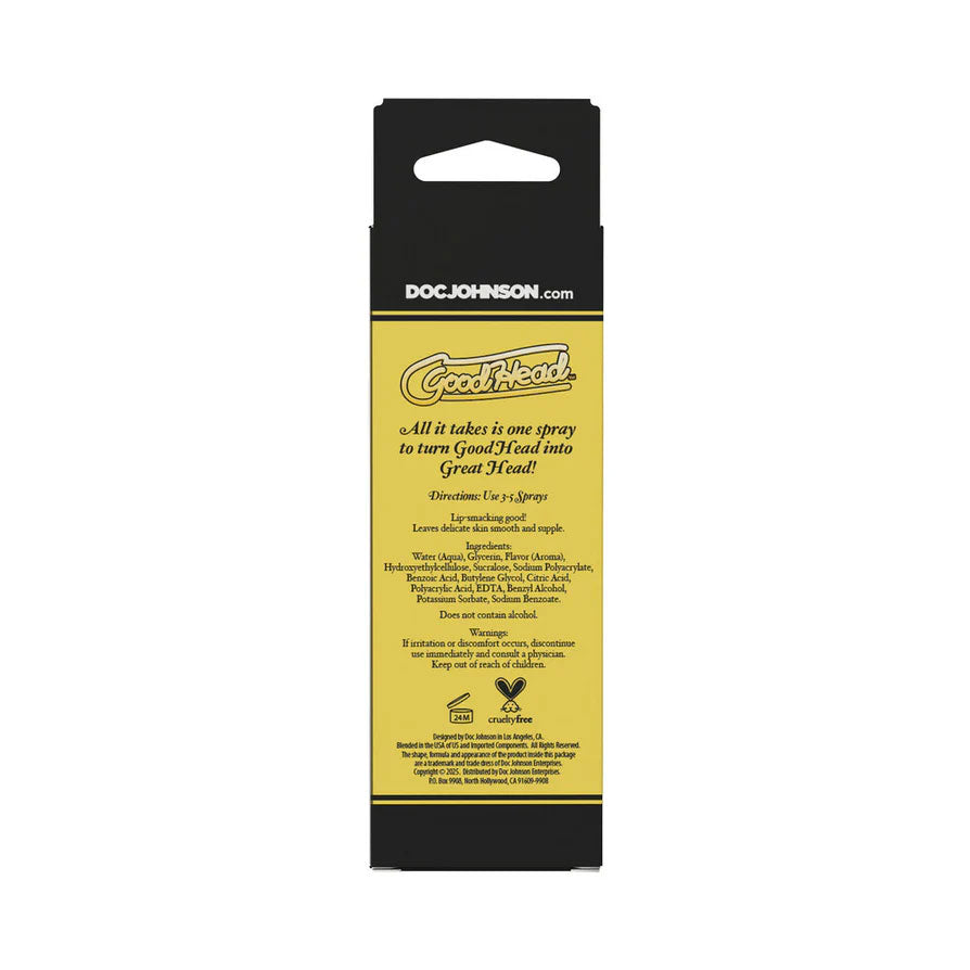 GoodHead Juicy Head Lemon Drop Dry Mouth Spray – 9ml & 59ml > Lube > Oral Gels & Sprays