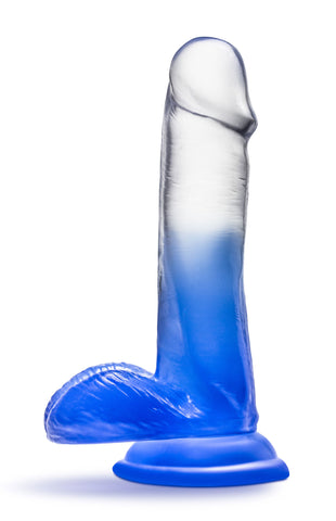 B Yours Morning Dew 6in Dildo Stella Blue with Suction Cup DONGS