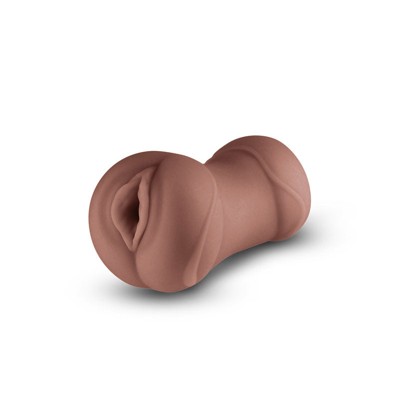 Pocket Pals Vagina Stroker (Brown) – Body-Safe Masturbator Strokers - Manual
