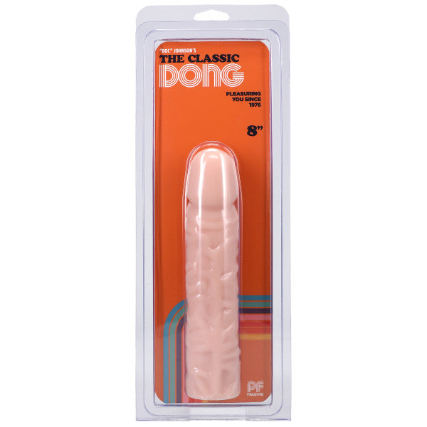 Doc Johnson Classic 8 Inch Dong – Lifelike Textured Silicone Dong > Dildos > Realistic Dildos