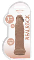 Realrock 6 Inch Realistic Penis Extension Sleeve > Sex Toys For Men > Penis Sleeves
