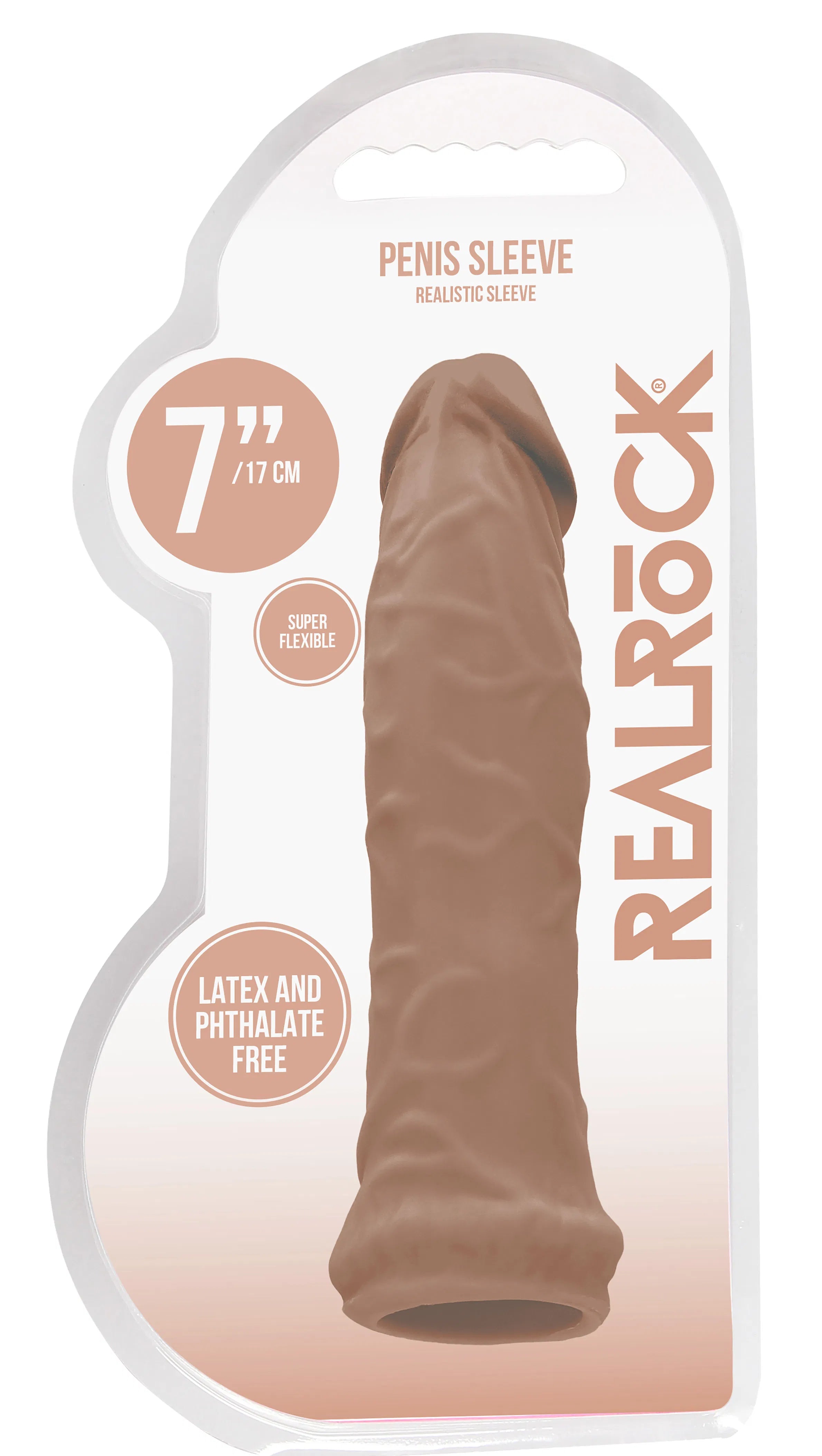Realrock 6 Inch Realistic Penis Extension Sleeve > Sex Toys For Men > Penis Sleeves