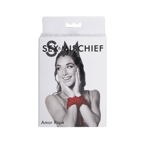 Sex & Mischief Amor Rope 9 Metres Red Cotton Restraint Rope