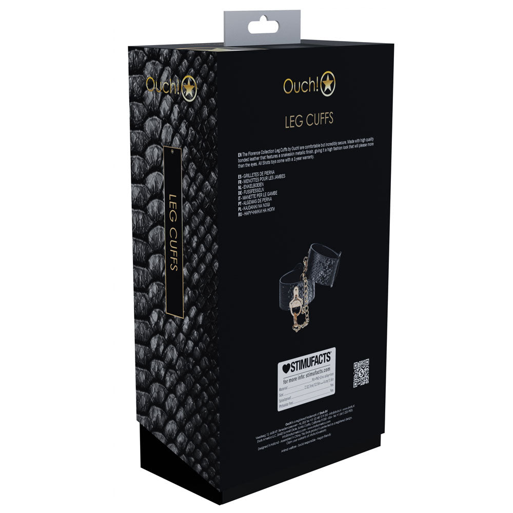 Ouch Florence Collection Leg Cuffs Elegant Ankle Restraints > Bondage Gear > Restraints