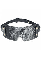 Ouch Florence Collection Bonded Leather Blindfold - Luxury Intimate Accessory Black > Bondage Gear > Blindfolds