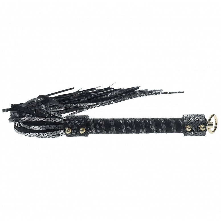 Ouch Florence Collection Flogger High Quality Bonded Leather Black > Bondage Gear > Whips & Floggers Main image