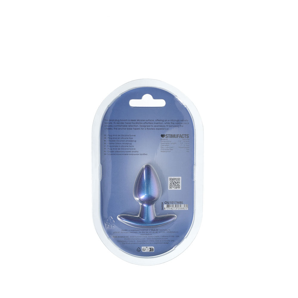 Ouch Anal Plug Small Metallic 6.5 cm Butt Plug Butt Plugs