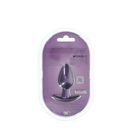 Ouch Anal Plug Medium Metallic 7.9 Centimeter Butt Plug Butt Plugs