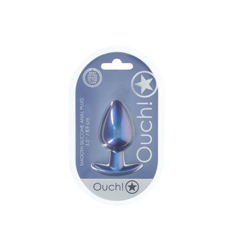 Ouch Anal Plug Large Metallic 8.9 cm Butt Plug Butt Plugs