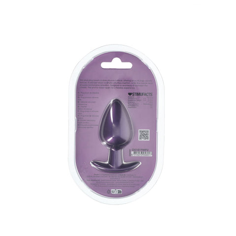 OUCH! Anal Plug - Large 8.9 cm Metallic Purple Butt Plug Butt Plugs