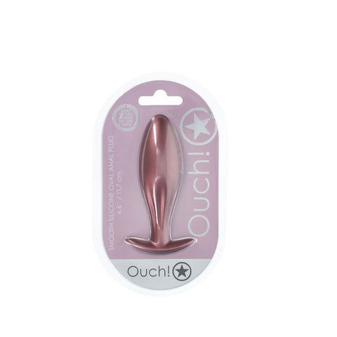 Ouch Oval Anal Plug Rose Gold 11.7 cm Butt Plug Butt Plugs
