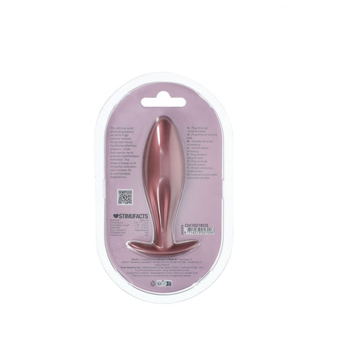 Ouch Oval Anal Plug Rose Gold 11.7 cm Butt Plug Butt Plugs