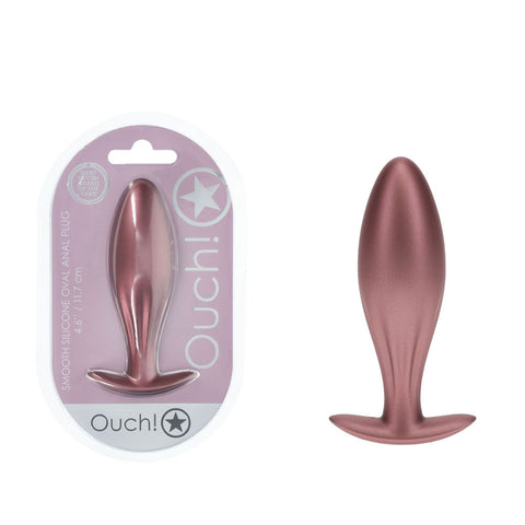Ouch Oval Anal Plug Rose Gold 11.7 cm Butt Plug Default Title Butt Plugs