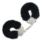 Ouch Heavy Duty Fluffy Cuffs Black Soft Restraints Default Title > Bondage Gear > Handcuffs