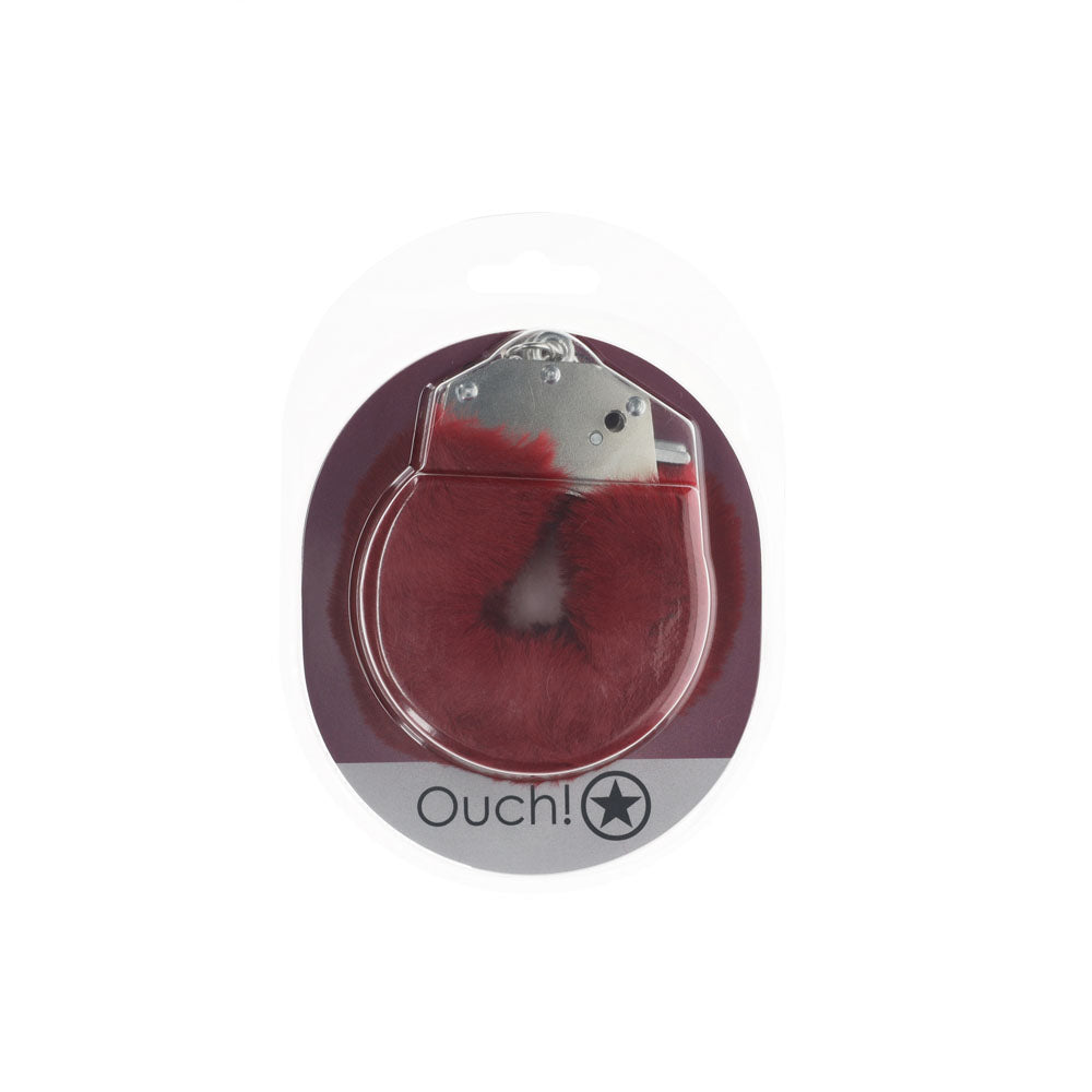 Ouch Heavy-Duty Fluffy Handcuffs – Secure Locking Restraints Secondary image
