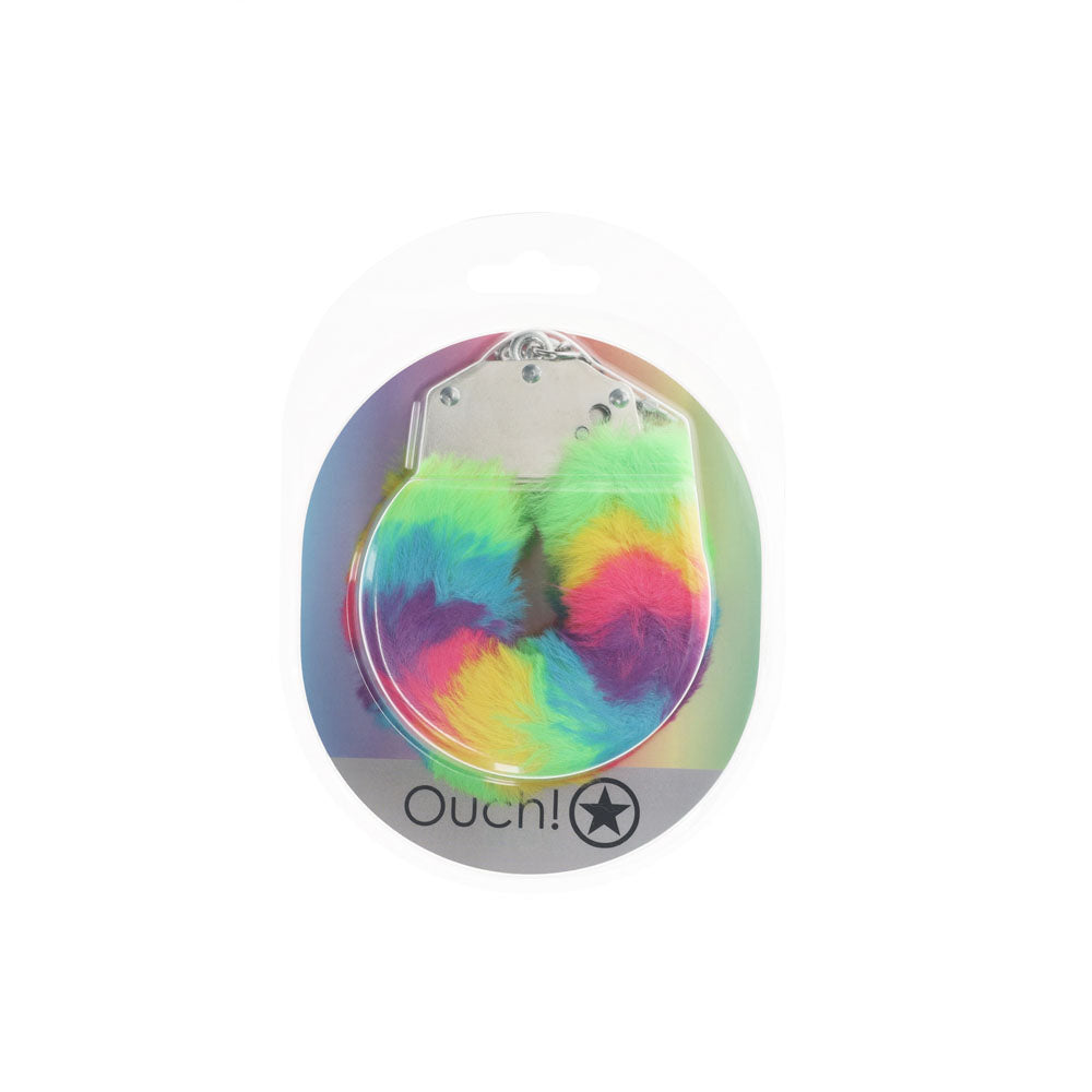 OUCH Heavy-Duty Fluffy Cuffs Multicolour 1 for Fun Restraint > Bondage Gear > Restraints