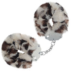 OUCH! Heavy-Duty Fluffy Cuffs - Snow Leopard - Snow Leopard Fluffy Restraints Coloured > Bondage Gear > Handcuffs