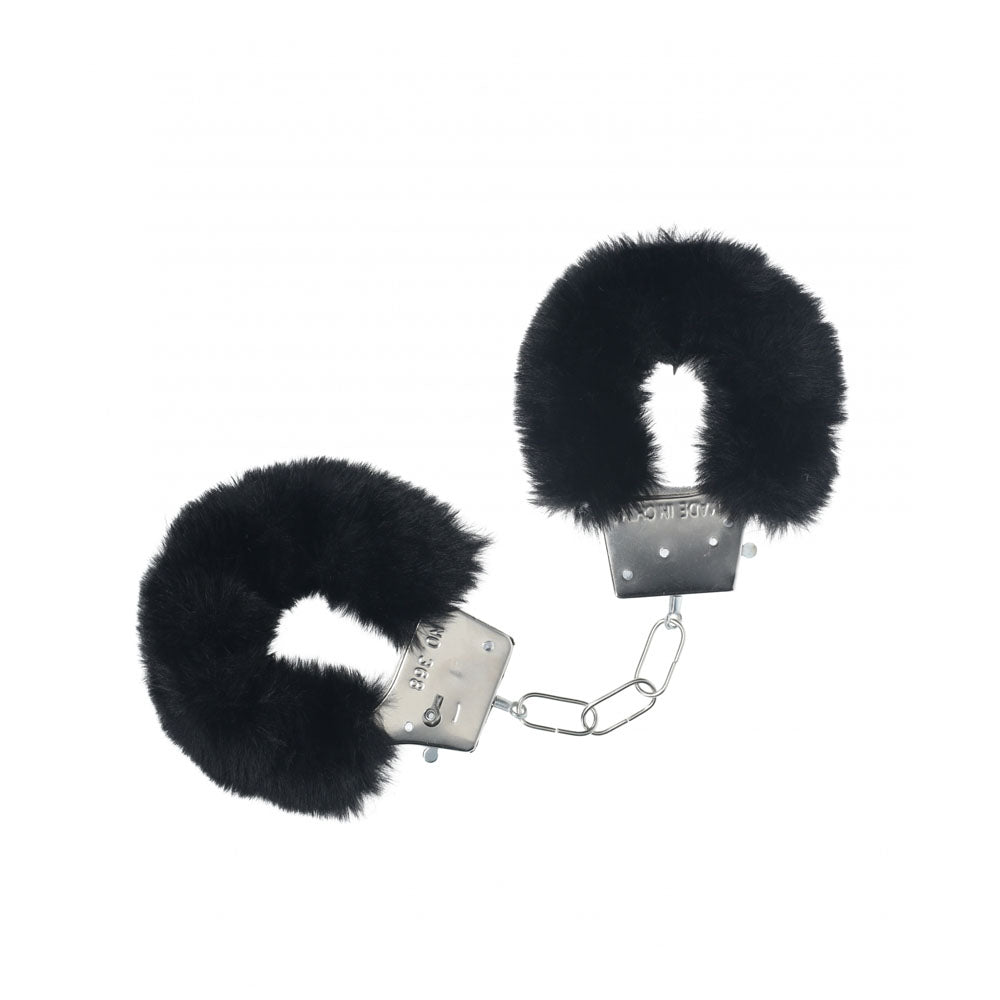 Ouch Classic Fluffy Cuffs – Fluffy Handcuff Restraints Black > Bondage Gear > Handcuffs Main image