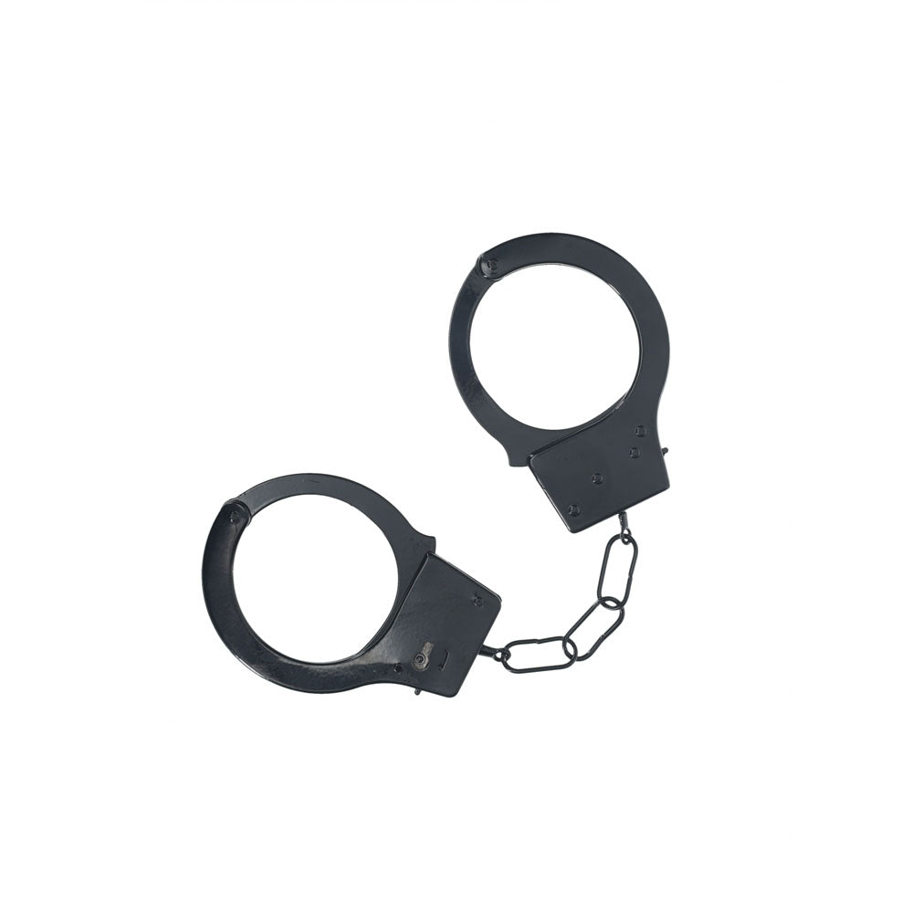 Ouch Classic Metal Cuffs – Metal Handcuff Restraints Black > Bondage Gear > Handcuffs Main image
