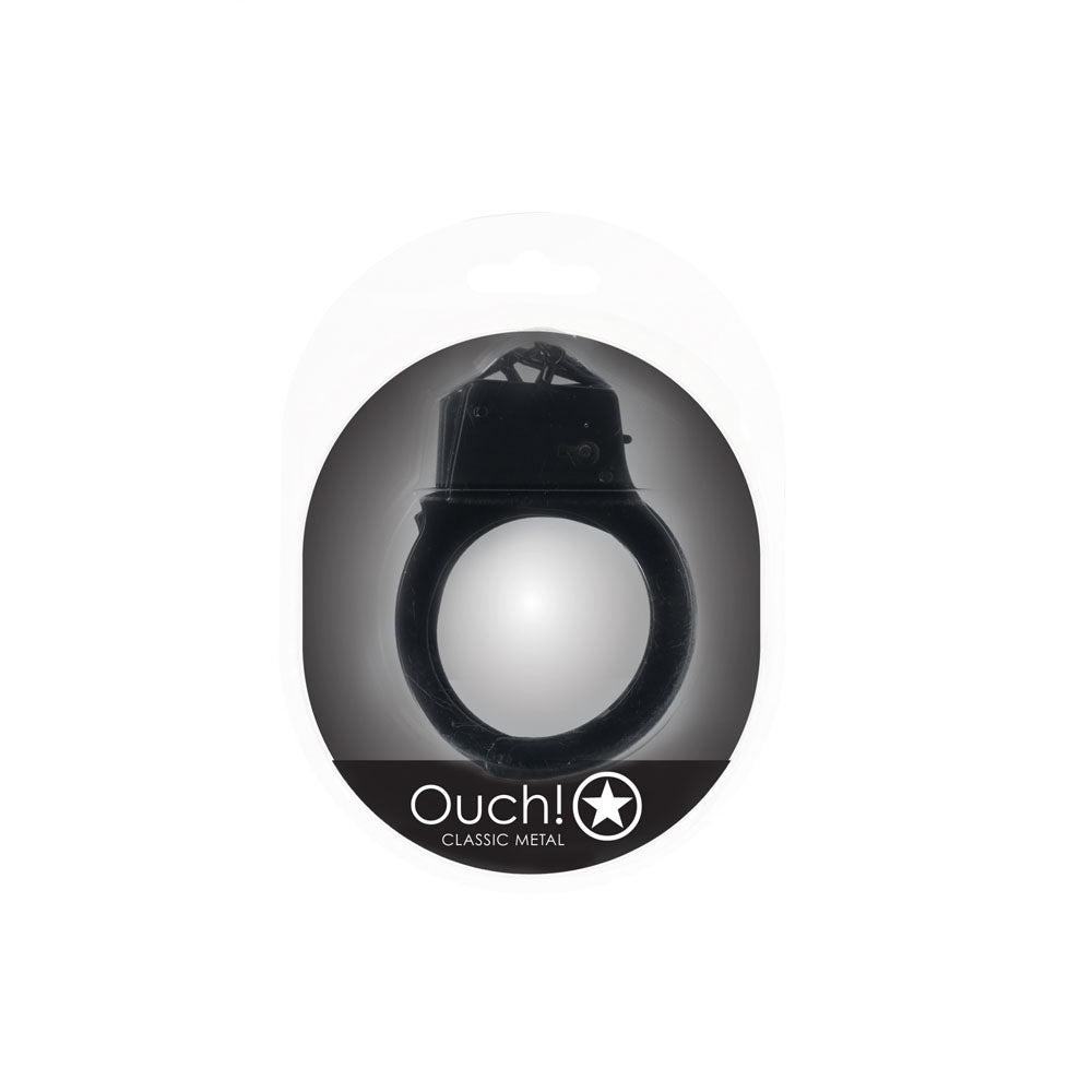 Ouch Classic Metal Cuffs – Metal Handcuff Restraints Secondary image