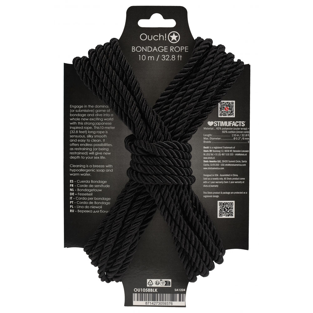 Ouch Bondage Rope – Nylon 10 Metre Length Rope Rope