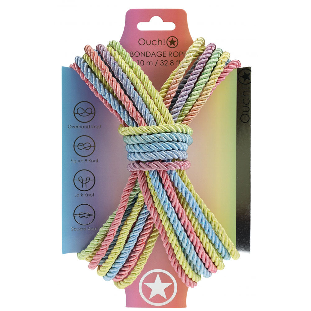 Ouch Bondage Rope (Multicolored) – 10 Meter Nylon Bondage Rope Multi > Bondage Gear > Rope