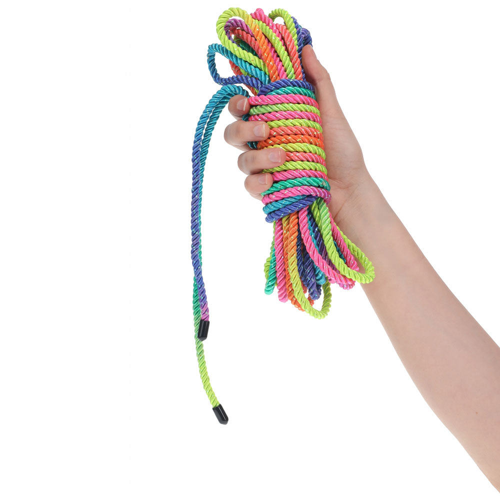 Ouch! Multicolored Nylon Bondage Rope – 10 Meter Length Bondage Rope > Bondage Gear > Rope