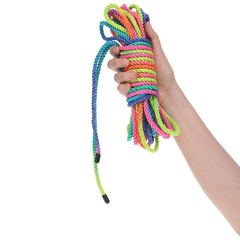 Ouch! Multicolored Nylon Bondage Rope – 10 Meter Length Bondage Rope Rope