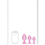 Ouch Paris Collection Metal Anal Plug Set Metallic Butt Plugs with Gem Bases Set of Three Sizes > Anal Range > Butt Plug Kits