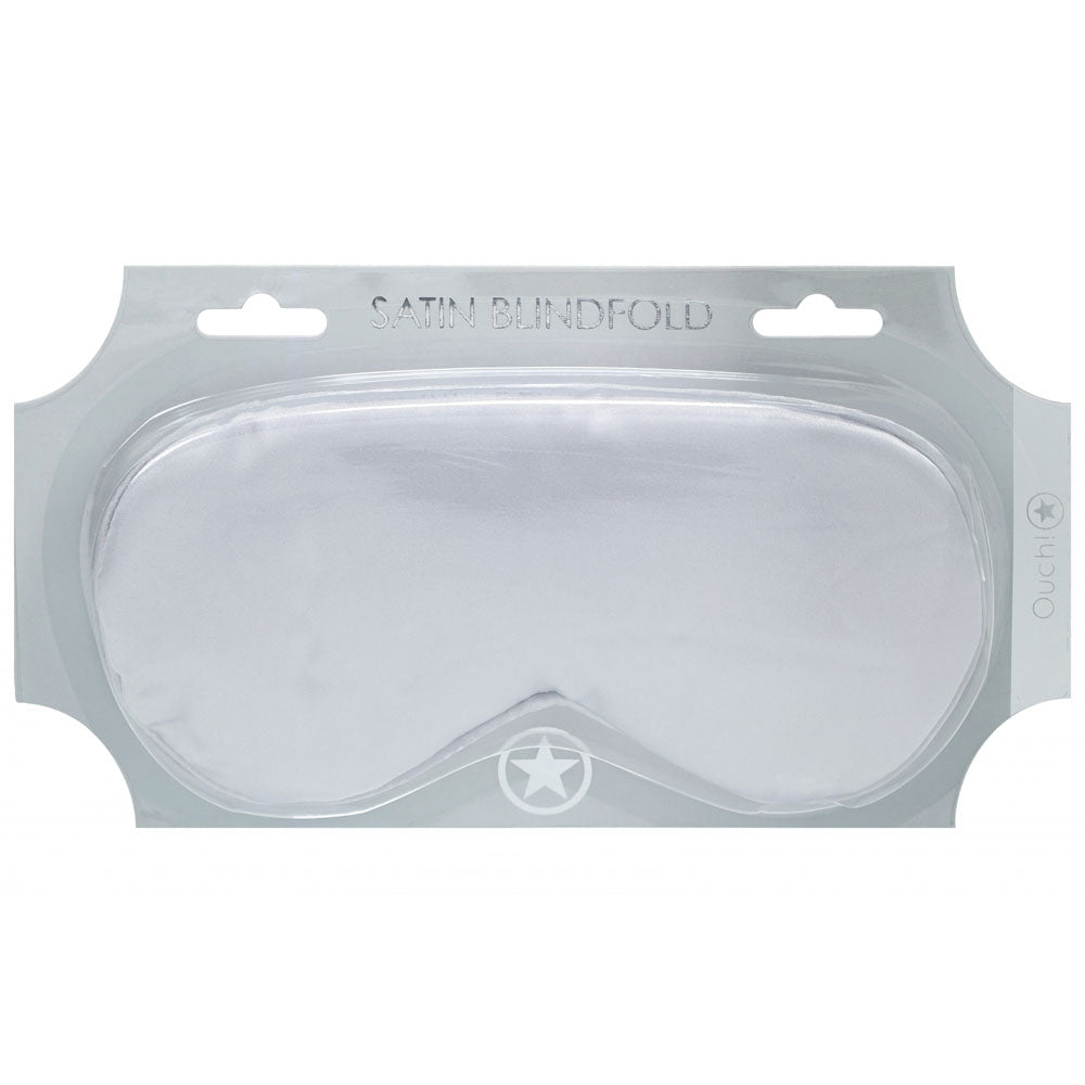 Ouch! Satin Mask (Silver) – Luxury Eye Mask Secondary image