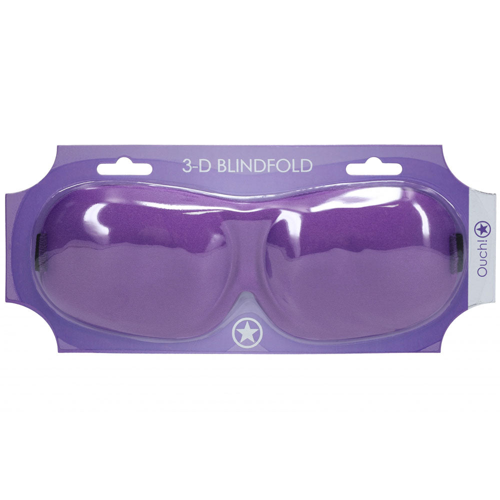 Ouch 3D Mask Contoured Eye Mask with High-Resilient Sponge and Polyester Fabric Blindfold Secondary image