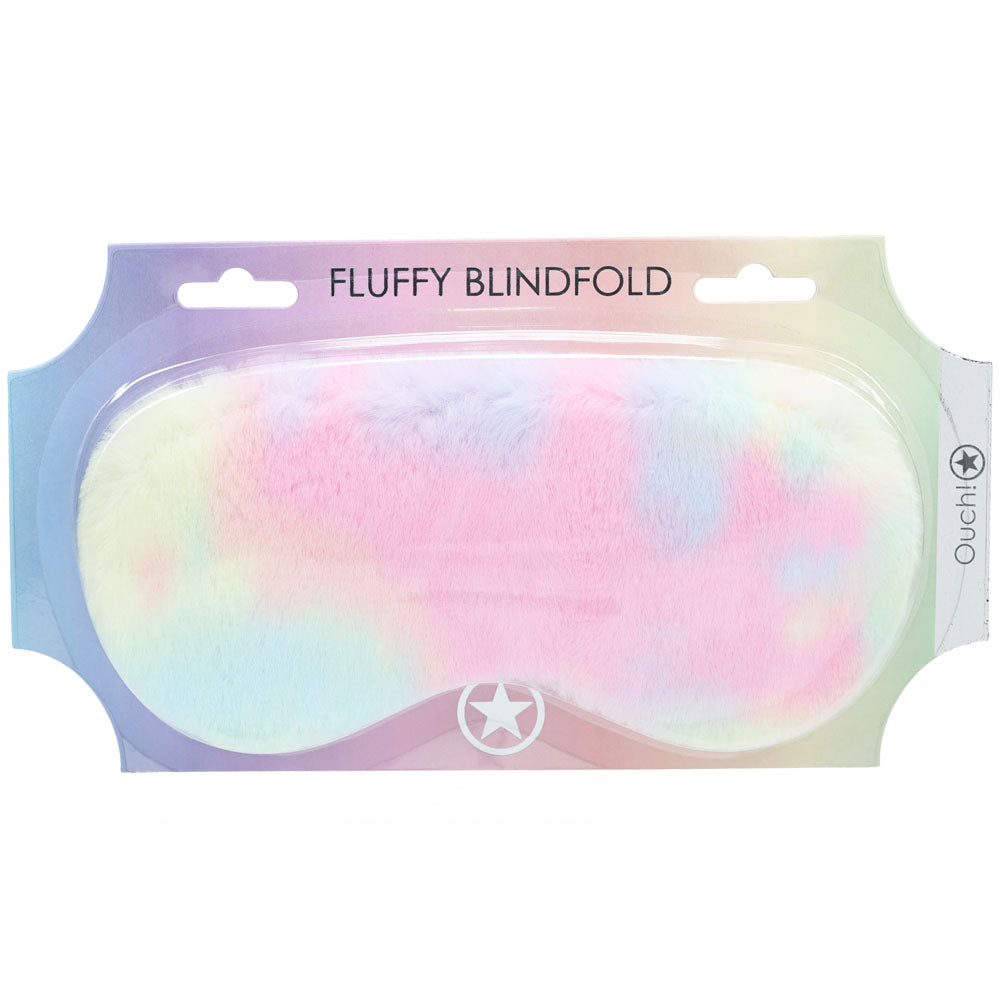 Ouch! Fluffy Mask (Multicolor) – Fluffy Eye Mask Secondary image