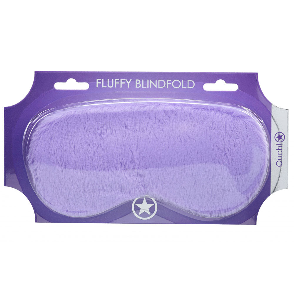 Ouch! Fluffy Mask – Soft Comfortable Fluffy Eye Mask - Purple Secondary image