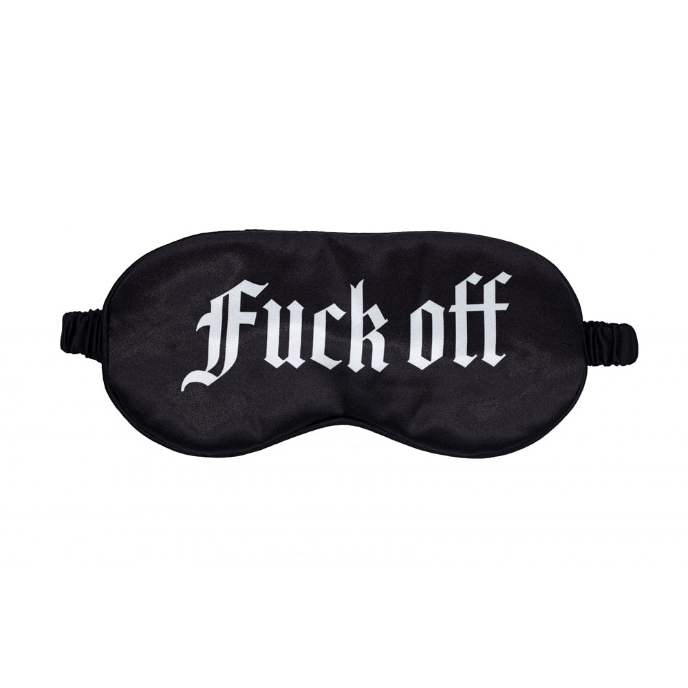 Ouch! Satin Mask – "Fuck off" Printed Luxurious Eye Mask Secondary image