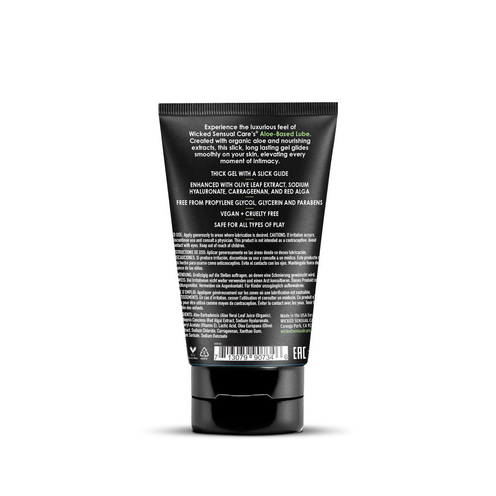 Wicked Sensual Care Aloe Vera Lubricant 4oz – Vegan Cruelty-Free Lubricant Secondary image