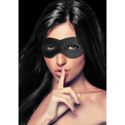 Ouch! Velvet & Velcro Adjustable Open Eye Mask - Restraint Masks