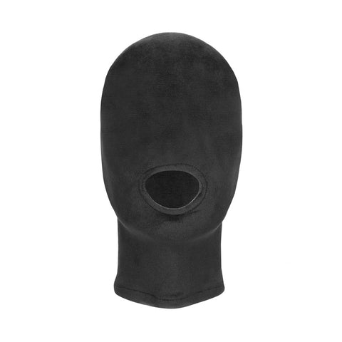 Ouch Velvet and Velcro Mask with Mouth Opening Hood for Comfortable Fetish Play > Bondage Gear > Bondage Hoods