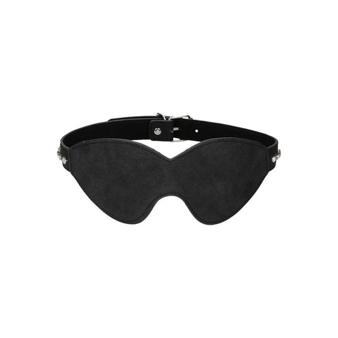 Ouch Diamond Studded Eye Mask - Faux Leather Adult Accessory Masks