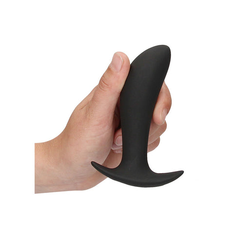 Ouch E-Stim And Vibrating Butt Plug With Wireless Remote 12.3 Cm USB Rechargeable Black E-STIM TOYS