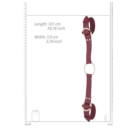 Ouch Halo Handcuff With Connector Burgundy Restraint > Bondage Gear > Restraints