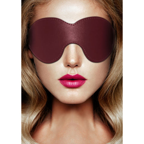 Ouch Halo Eyemask Burgundy Eye Mask for Sensory Deprivation and BDSM Play Masks
