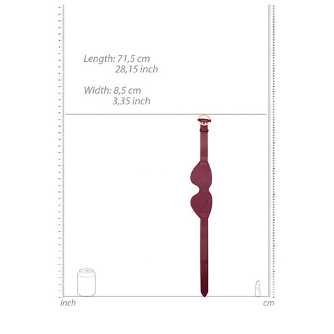 Ouch Halo Eyemask Burgundy Eye Mask for Sensory Deprivation and BDSM Play Masks