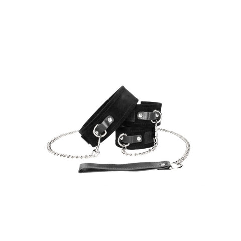 Ouch Velcro Collar With Leash And Hand Cuffs Restraints Set > Bondage Gear > Restraints