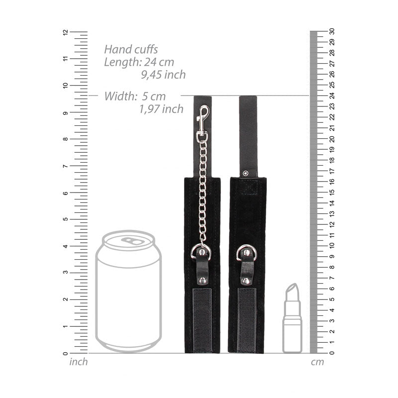 Ouch Velcro Collar With Leash And Hand Cuffs Restraints Set > Bondage Gear > Restraints