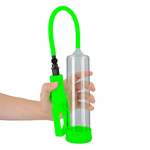 Ouch Glow In The Dark Comfort Beginner Pump Clear Glow Penis Pump Pumps