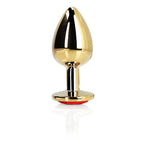 Ouch Heart Gem Gold Butt Plug Large > Anal Range > Jewel Butt Plugs