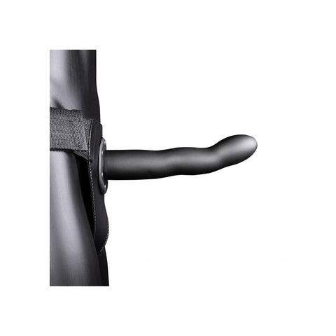 Ouch Curved Hollow Strap On 8 Inch 20 Centimeter Gunmetal Grey STRAP-ONS