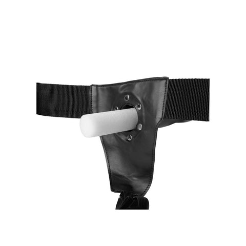 Ouch Curved Hollow Strap On 8 Inch 20 Centimeter Gunmetal Grey STRAP-ONS