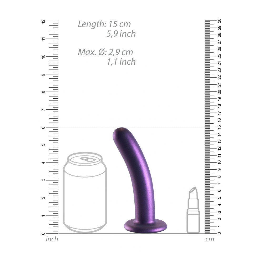 Ouch Smooth Silicone G Spot Dildo 6 Inch 14 5 Centimeter > Dildos > Neutral Dildos