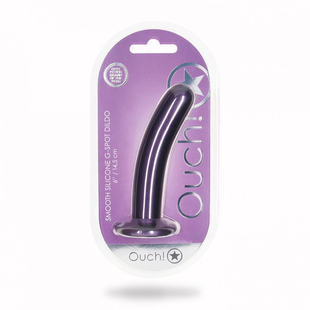Ouch Smooth Silicone G Spot Dildo 6 Inch 14 5 Centimeter > Dildos > Neutral Dildos